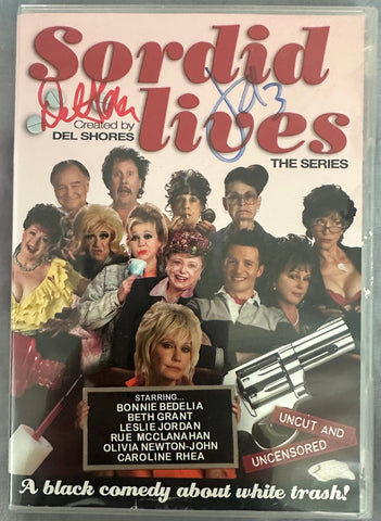 Sordid lives the series 3DVD set - cover, signed by the creator Del Shores and actor - Used