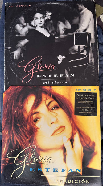 Gloria Estefan Two 12” singles - Tradicion & Mi Tierra  Lp  vinyl - used