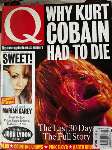 Q Magazine Kurt Cobain, and Mariah Carey