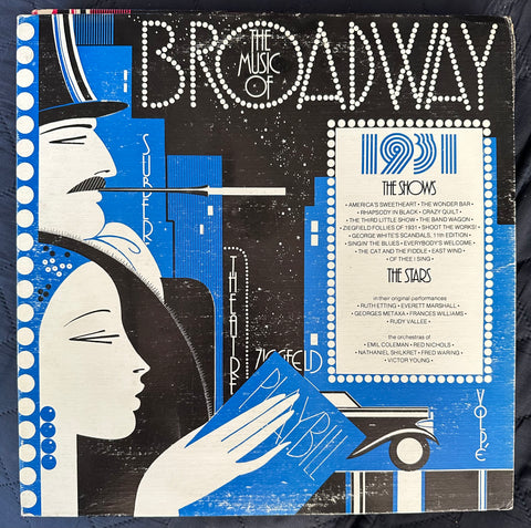 The Music of Broadway 1931 LP vinyl used
