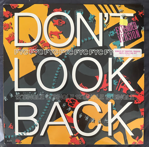 Fine Young Cannibals (FYC) - Don't Look Back 12" single LP Vinyl - Used