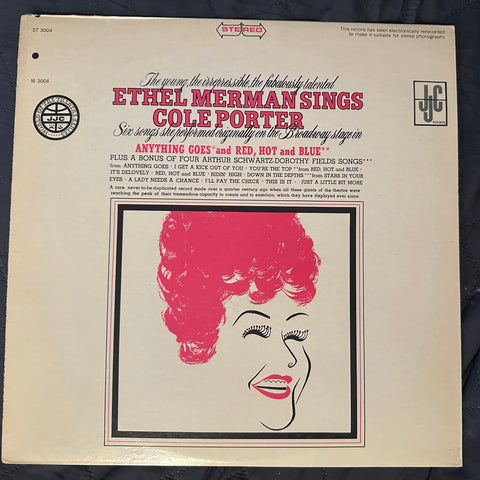 Ethel Merman sings Cole Porter LP Vinyl - Used