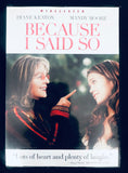 Because I said so DVD Mandy Moore and Diane Keaton used