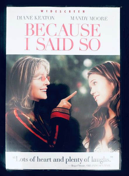 Because I said so DVD Mandy Moore and Diane Keaton used