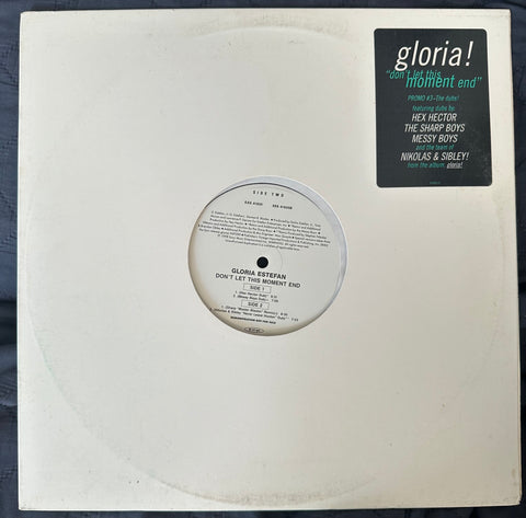 Gloria Estefan 12” single - Don’t let this moment end  promo #3 LP vinyl - used