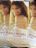 Idina Menzel autographed poster flat double-sided