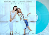 Donna De Lory & Belinda Carlisle - SAT SIRI (The Remixes) Teal Blue Colored 12" LP Single - New