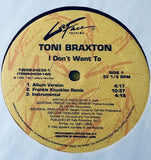 Toni Braxton -  I Don't Want To 12" Single LP Vinyl - Used