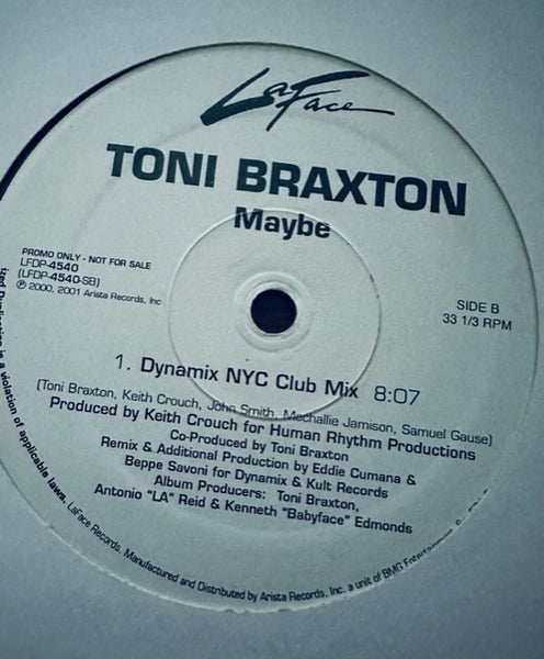 Toni Braxton -Maybe - - Promo 12" LP Single Vinyl - Used