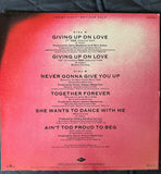 Rick Astley - GIVING UP ON LOVE / Together Forever / She Wants to dance with me / Never gonna give you up  (USA PROMO) 12" Single LP Vinyl -  Used