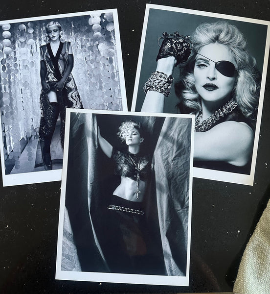 Madonna - 3 Glossy 8x11 photo b/w prints  MDNA, 1984