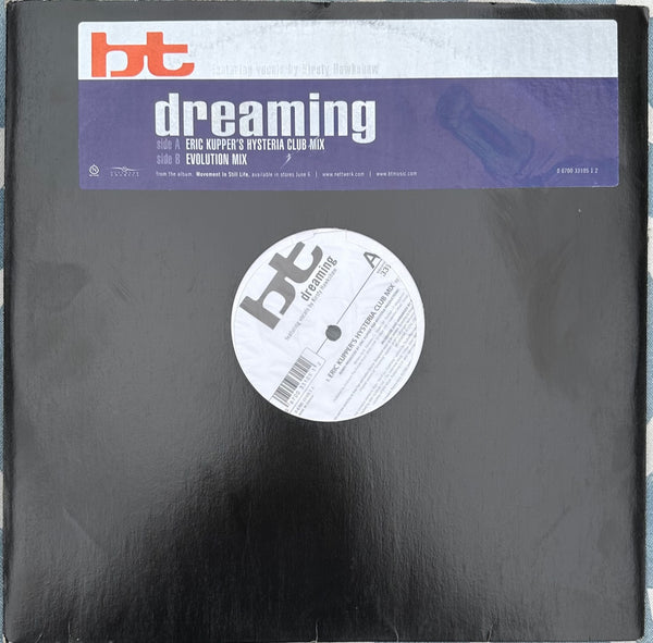 BT ft: Kirsty Hawkshaw   == Dreaming (Import 12" single) LP Vinyl - Used