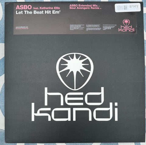 Hed Kandi presents ASBO - Let The Beat Hit Em'  12" Import Single -- LP Vinyl - Used