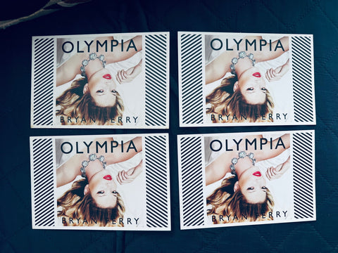 Bryan Ferry - OLYMPIA (set of 4 promo cards) 4x6"