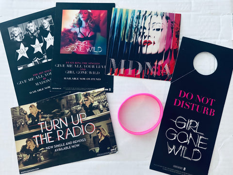 MADONNA - MDNA PROMO Pack 6 items (Official)