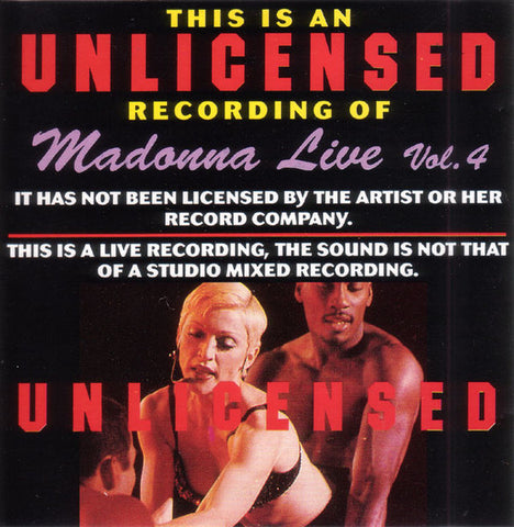 MADONNA LIVE (Highlights from Girlie Show Paris + bonus) vol. 4 (Import CD) Used