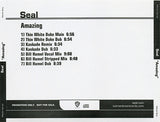 SEAL - Amazing  (REMIXES) Official Promo CD single