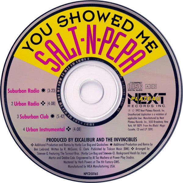 Salt 'N Pepa -- You Showed Me (Promo CD single) Used