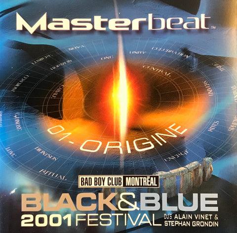 Masterbeat - Black & Blue  2001 Festival  01-ORIGINE CD - New