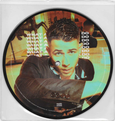 NICK JONAS  What A Man Gotta Do 7" Picture Disc vinyl - New