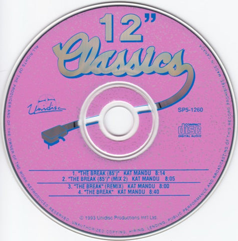 Kat Mandu - 12" Classics : The Break  (Import  CD single) Used