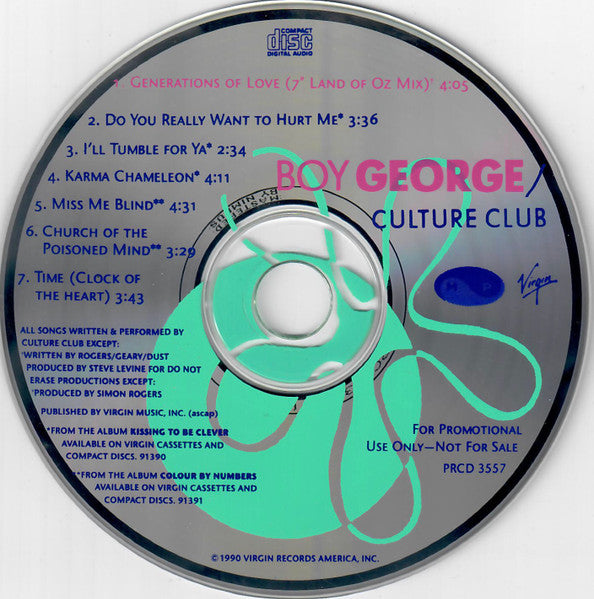 Boy George / Culture Club - PROMO ONLY EP - Used