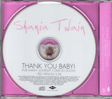 Shania Twain - Thank You Baby! [RED Version] (Import 1 track PROMO CD single) Used