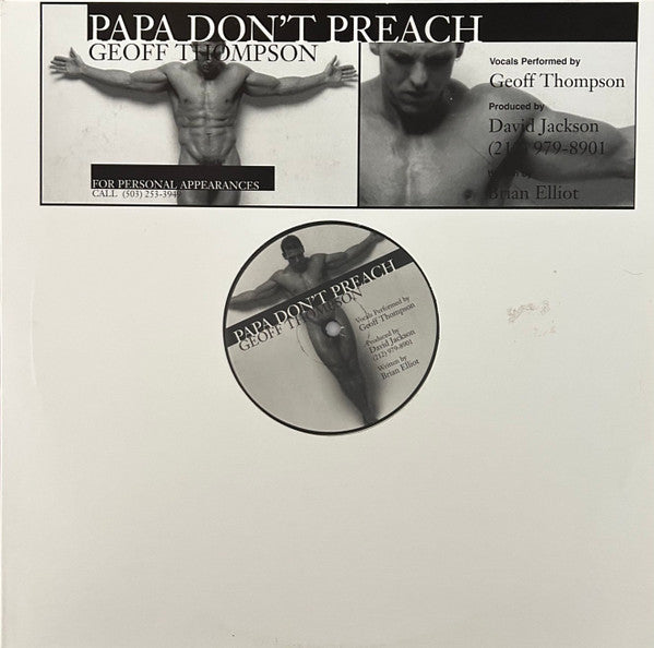 Geoff Thompson - Papa Don't Preach (12" Single) LP Vinyl  - used