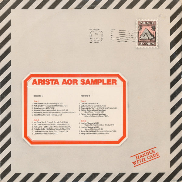 Arista AOR Sampler 2xLP Vinyl - (Various) Used