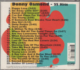 Donny Osmond - 25 Hits CD - Used