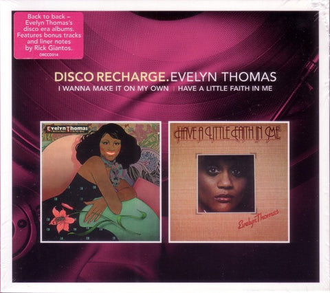 Evelyn Thomas - Disco Recharge / 2 LPS on 1 CD (Import) Used