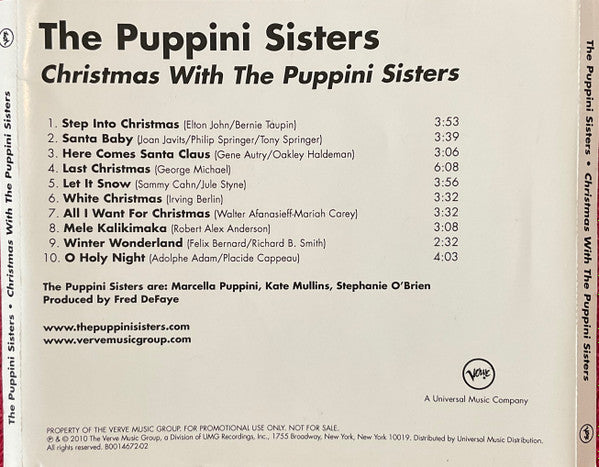 Puppini Sisters - Christmas With Puppini Sisters (PROMO CD)  - Used