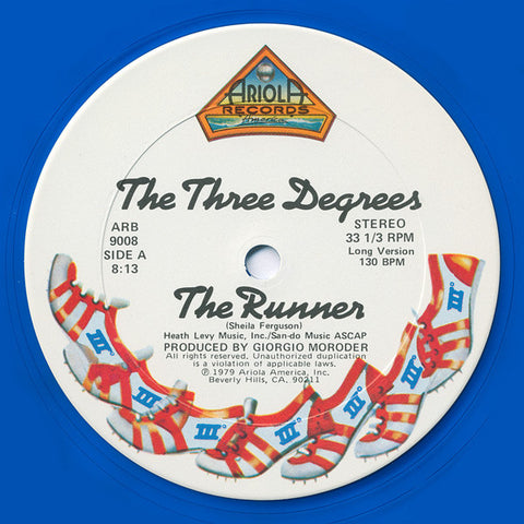 The Three Degrees - The Runner (Blue vinyl 12" Single) LP - Used