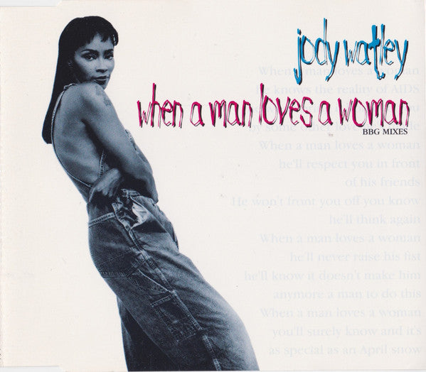 Jody Watley ‎– When A Man Loves A Woman (Import CD single) Used