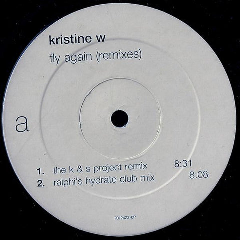 Kristine W - Fly Again (Remixes) Promo 12" Single LP Vinyl - Used
