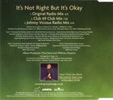 Whitney Houston - It's Not Right But It's Okay (Import CD single) Used