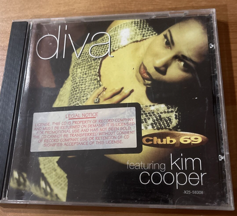 Club 69 featuring Kim Cooper -- DIVA / Fantasy (Promo Maxi Cd single) Used