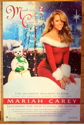 Mariah Carey -- Merry Christmas 2 Promo poster 11x17