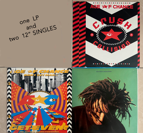 AGE OF CHANCE  - 1 LP & Two 12" singles - Used