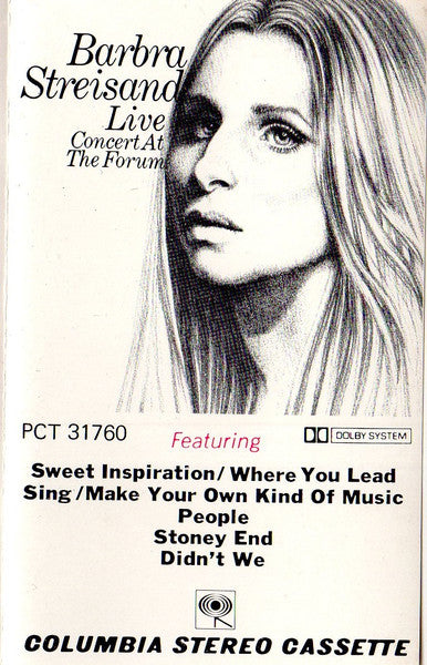 Barbra Streisand -  LIVE Concert at  The Forum (Audio cassette tape) Used