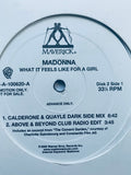 Madonna - What It Feels Like For A Girl  2X LP 12" Remix PROMO  Vinyl -