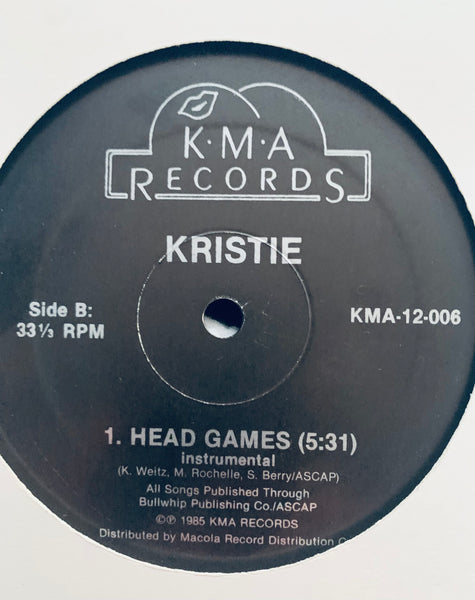 Kristine W (Kristie) - Head Games Promo 12" 80s Lp Vinyl - Used