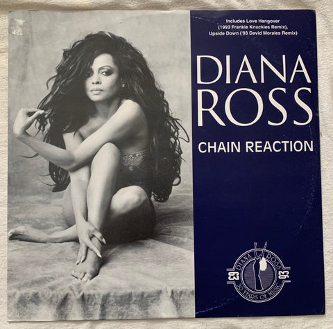 Diana Ross - Chain Reaction / Love Hangover / Upside Down / Someday We'll Be Together  12" LP Vinyl - Used