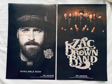 Zac Brown Band - PROMO Poster Jeyll + Hyde  11x17 - official