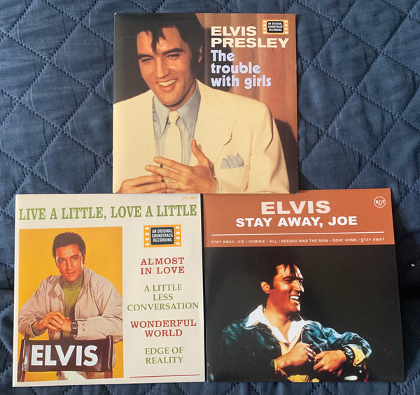 Elvis Presley - 45 record EP's (Set of 3) 7" Vinyl - Used