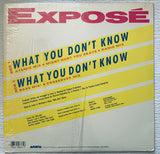 Exposé  - What You Don't Know 12" remix LP Vinyl - Used in Cellophane