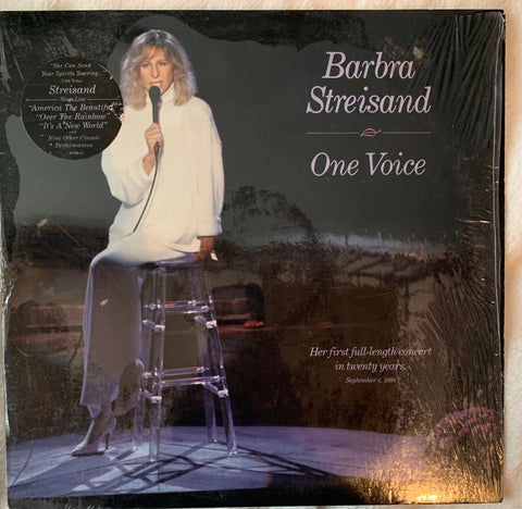 Barbra Streisand  - One Voice (LIVE) LP Vinyl in Cellophane - Used