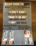 Ricky Martin - PROMO FLAT 12x28"  - LIFE -Used