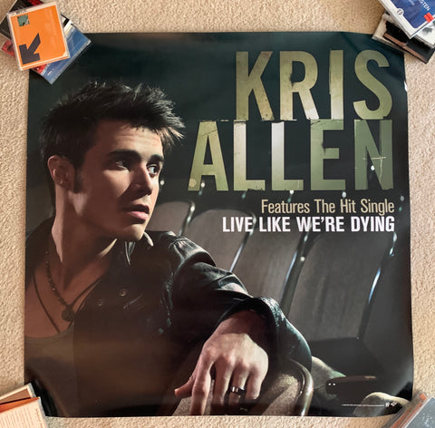 Kris Allen -  official Large Promotional Print/poster - 3x3 ft