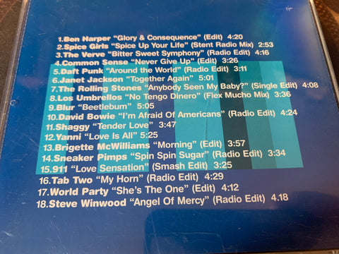 Virgin Records -  Never Give Up (Various: Janet, Spice Girls, Bowie, Stones, Daft Punk++) CD - Used